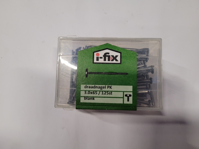 Draadnagel  I-fix  3.0 x65 PK    125 stuks